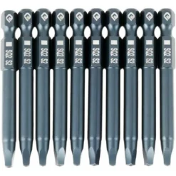 1/4" H6.3x65mm Embouts De Tournevis à Tête Carrés Magnétique,Set Embouts De Tournevis Hexagonale En Acier Allié S2 Guazhuni 10 Pcs
