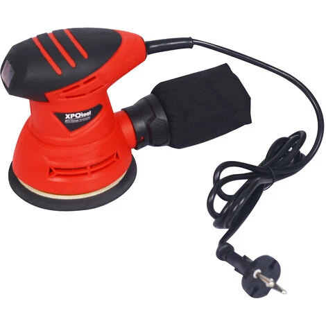 XPOtool Ponceuse Excentrique 250W Ø Disque Ponçage De 125 Mm Rectifieuse Meuleuse Dispositif Extraction Poussière Régulateur Vitesse 2 XPOtool Ponceuse Excentrique 250W Ø Disque Ponçage De 125 Mm Rectifieuse Meuleuse Dispositif Extraction Poussière Régulateur Vitesse – Image 2