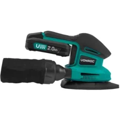 Ponceuse Delta Multifonction Sans Fil 20V – 6 Feuilles Abrasives, Batterie 2.0Ah Et Chargeur Inclus 5 Ponceuse Delta Multifonction Sans Fil 20V – 6 Feuilles Abrasives, Batterie 2.0Ah Et Chargeur Inclus -Promos Brico Forte Boutique 46307019 2