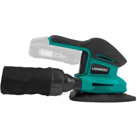 Ponceuse Delta Multifonction Sans Fil 20V – Sans Batterie, Ni Chargeur – 6 Feuilles Abrasives Incluses 2 Ponceuse Delta Multifonction Sans Fil 20V – Sans Batterie, Ni Chargeur – 6 Feuilles Abrasives Incluses – Image 2