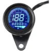 Compteur De Vitesse De Moto, Odomètre Tachymètre Universel Digital LED Compte-tours Compteur Kilométrique Indicateur De Vitesse Guazhuni Noir