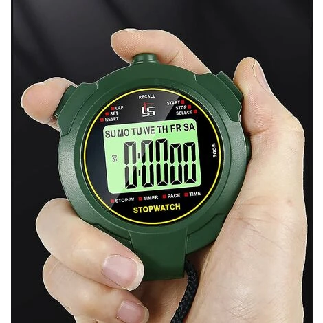 Chronomètre,Chronometre Professionnel Mémoire Avec Fonction Muet Et Lumièr Pour Sport Guazhuni 3 Chronomètre,Chronometre Professionnel Mémoire Avec Fonction Muet Et Lumièr Pour Sport Guazhuni – Image 3