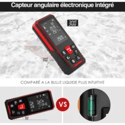 Koticidsin Télémètre Laser,50m Metre Laser,Ecart 2mm,50 Données, Mesure De La Distance, Surface Et Du Volume, Pythagore,Fonction Mue -Promos Brico Forte Boutique 46733511 4