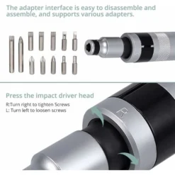 Tournevis à Frapper 13 Pièces 1/2" Impact Driver Set D'embouts Pour Coupes Hexagonales En Croix Pour Usages Lourds Versailles 8 Tournevis à Frapper 13 Pièces 1/2" Impact Driver Set D'embouts Pour Coupes Hexagonales En Croix Pour Usages Lourds Versailles -Promos Brico Forte Boutique 47380607 4