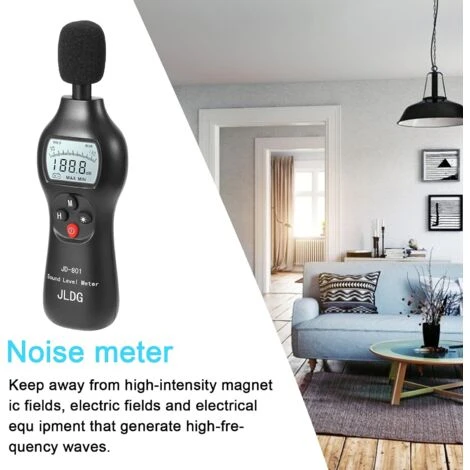 Sonomètre, 30-130dB Sonomètre Numérique Avec Fonction De Maintien Des Données Max/Min/Temps Réel, Professionnel Compteur Décibel Haute Précision 5 Sonomètre, 30-130dB Sonomètre Numérique Avec Fonction De Maintien Des Données Max/Min/Temps Réel, Professionnel Compteur Décibel Haute Précision – Image 5