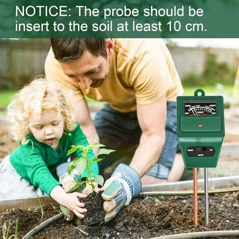 Testeur De Sol. Testeur De Mesure De L'acidité De L'humidité/lumière/pH 3 En 1. Hygromètre De Surveillance De L'eau Du Sol Pour L'entretien Du Jardin. La Ferme. La Pelouse Et La Maison 5 Testeur De Sol. Testeur De Mesure De L'acidité De L'humidité/lumière/pH 3 En 1. Hygromètre De Surveillance De L'eau Du Sol Pour L'entretien Du Jardin. La Ferme. La Pelouse Et La Maison – Image 5