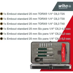 WIHA Tournevis Couple 5 - 14 Nm Portail 11 Pièces -Promos Brico Forte Boutique 51009444 3