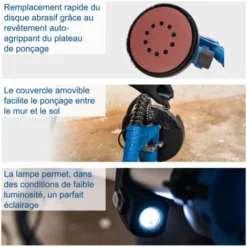 PONCEUSE A PLATRE TELESCOPIQUE MUR ET PLAFOND 710W SCHEPPACH DS920X 8 PONCEUSE A PLATRE TELESCOPIQUE MUR ET PLAFOND 710W SCHEPPACH DS920X -Promos Brico Forte Boutique 51166838 4