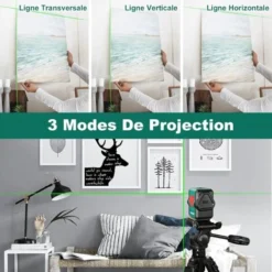 Niveau Laser, HYCHIKA 30M Autonivelant Niveau Laser Vert Pour L'extérieur, Deux Modules, Ligne Croix/Horizontale/Verticale, USB Rechargeable, Support Magnétique -Promos Brico Forte Boutique 51321595 3