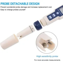 PH-Mètre, Testeur PH Mètre 5 En 1 PH/TDS/EC/ORP/Tempmètre, Testeur De Moniteur De Qualité De L'eau Pour Piscines, Culture Hydroponique, Eau Potable, Aquariums 9 PH-Mètre, Testeur PH Mètre 5 En 1 PH/TDS/EC/ORP/Tempmètre, Testeur De Moniteur De Qualité De L'eau Pour Piscines, Culture Hydroponique, Eau Potable, Aquariums -Promos Brico Forte Boutique 52485607 5