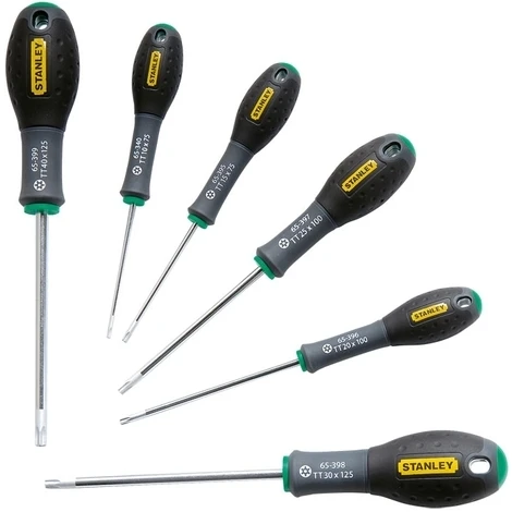 Jeu De 6 Tournevis Tamper Torx FatMax STANLEY - 0-65-099 1 Jeu De 6 Tournevis Tamper Torx FatMax STANLEY - 0-65-099