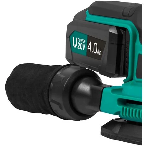 Ponceuse Delta Multifonction Sans Fil 20V - 6 Feuilles Abrasives, 1 Batterie 4.0Ah Et Chargeur Inclus 4 Ponceuse Delta Multifonction Sans Fil 20V - 6 Feuilles Abrasives, 1 Batterie 4.0Ah Et Chargeur Inclus – Image 4