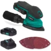 Ponceuse Delta Multifonction Sans Fil 20V – 6 Feuilles Abrasives, 2 Batteries 2.0Ah Et Chargeur Inclus