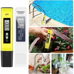 DENUOTOP Testeur PH Mètre, Test De PH Pour Piscines Mesurant TDS PH EC Température Testeur De L'eau Ph De Qualité Pour Eau Potable, Piscine, Aquariums, Boissons, Hydroponie 2 -Promos Brico Forte Boutique 53328765 4