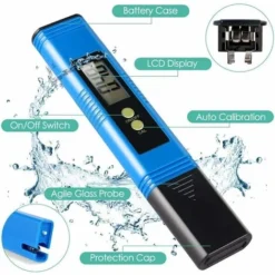 GDRHVFD Ph-Mètre, Ph Mètre 0,01 Ph Testeur D'Eau De Haute Précision 0-14 Ph Plage De Mesure Du Ph, Eau / Bulle / Alimentaire / Sol / Sauce / Sauce / De Laboratoire, Testeur De Ph Numérique -Promos Brico Forte Boutique 54324715 3