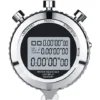 Chronometre Numerique Silencieux En Metal Avec Compte A Rebours, Memoire De 100 Tours, Grand Ecran, Avec Cordon, Convient Pour Le Sport, L'Entraineur, L'Arbitre, Le Fitness, Les Tests