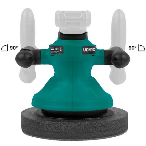 Polisseuse Sans Fil 20V - Ø240mm - Batterie Et Chargeur Rapide Excl. – 2 Bonnets De Polissage Incl. 2 Polisseuse Sans Fil 20V - Ø240mm - Batterie Et Chargeur Rapide Excl. – 2 Bonnets De Polissage Incl. – Image 2