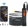 Caméra Endoscope 1080P HD 2 Mégapixels WiFi, Caméras D'Inspection Industriel, IP67 Étanche + 4 Luminosité Réglable + Câble Semi-Rigide, Compatible IOS / Android Smartphone Tablette (5m)