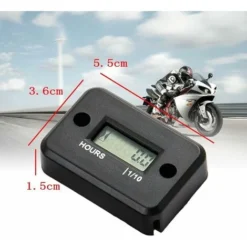 étanche Affichage LCD Compteur Horaire Numérique Minuterie De Jauge Pour Quad Moto Motoneige Motocross Pit Bike Tondeuse à Gazon Tracteur Camion -Promos Brico Forte Boutique 55030810 4