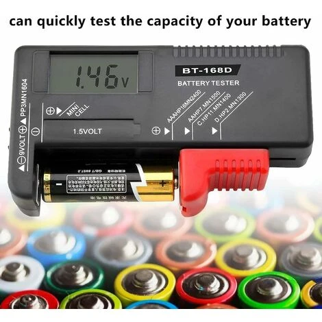 Testeur De Piles Numérique,Testeur De Piles Universel,Batterie Testeur,pour AA, AAA, C, D, PP3, 9V, 1.5V, Piles Bouton - Fonctionne Sans Pile 5 Testeur De Piles Numérique,Testeur De Piles Universel,Batterie Testeur,pour AA, AAA, C, D, PP3, 9V, 1.5V, Piles Bouton - Fonctionne Sans Pile – Image 5