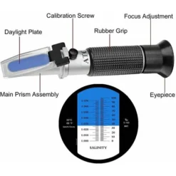Testeur De Salinité Réfractomètre 0-10% ATC Aquarium Marine Compteur D'Eau Salée Réfractomètre De Salinité Double échelle Pour Mesurer Applications Aquarium 7 Testeur De Salinité Réfractomètre 0-10% ATC Aquarium Marine Compteur D'Eau Salée Réfractomètre De Salinité Double échelle Pour Mesurer Applications Aquarium -Promos Brico Forte Boutique 56131959 3