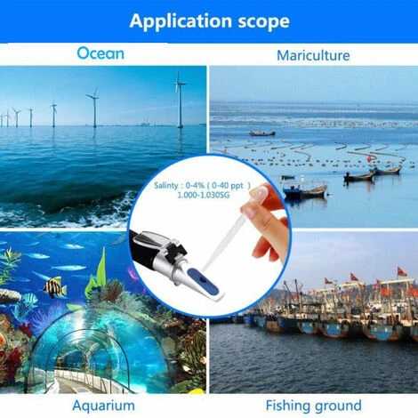 Testeur De Salinité Réfractomètre 0-10% ATC Aquarium Marine Compteur D'Eau Salée Réfractomètre De Salinité Double échelle Pour Mesurer Applications Aquarium 4 Testeur De Salinité Réfractomètre 0-10% ATC Aquarium Marine Compteur D'Eau Salée Réfractomètre De Salinité Double échelle Pour Mesurer Applications Aquarium – Image 4