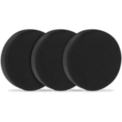 Éponges De Polissage 150mm En Mousse Pour Polisseuses - 3 Pièces – Noir