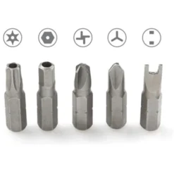 Embout De Vissage électronique 32 Pièces，Embout De Tournevis à Six Pans Creux Avec Trou Douille Torx, Rouge，Fonepro -Promos Brico Forte Boutique 57238992 3