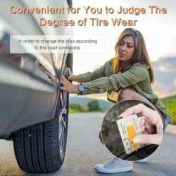 Jauge De Profondeur De Pneu Ajustable 6 PCS Jauge D'Usure De Pneu Jauge De Profondeur De Pneu Jauge De Profondeur De Pneu En Plastique Pour Mesurer Les Pneu（Orange） -Promos Brico Forte Boutique 57274870 3