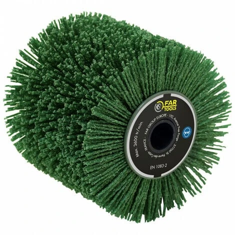 Brosse Nylon Abrasif Pour Nettoyer, Décrasser Ø120x100 Mm GR36 FARTOOLS 1 Brosse Nylon Abrasif Pour Nettoyer, Décrasser Ø120x100 Mm GR36 FARTOOLS