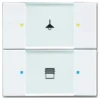 BUSCH-JAEGER 6126/02-84 KNX MODULE CAPTEUR TOUCHES DOUBLE/QUADRUPLE, MULTIFONCTION , DAVOS/BLANC STUDIO, SOLO CARAT
