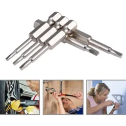 5pcs 50mm 1/4 " Embouts De Tournevis Triangle à Tige Hexagonale, Embout De Tournevis électrique, Magnétisme 1,8 / 2,0 / 2,3 / 2,7 / 3,0,Lilaris -Promos Brico Forte Boutique 57779817 5