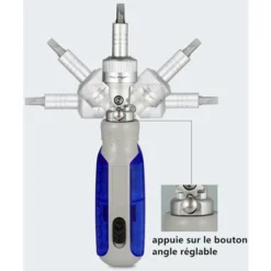 Tournevis, Jeu De Tournevis, 180 ° Tournevis à Cliquet Magnétique Rotatif, Le Jeu 14 En 1 Peut être Utilisé Pour Les Travaux De Réparation Sur Les, Les Appareils électroménagers,les Meubles，Lilaris -Promos Brico Forte Boutique 57886473 5