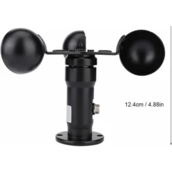 Capteur De Vitesse Du Vent - Sortie De Signal D'impulsion Anémomètre De Capteur De Vitesse Du Vent En Alliage D'aluminium -Promos Brico Forte Boutique 58065718 3