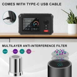 Détecteur De Qualité De L'air Portable Mesure De CO2 Mesure De Température Numérique Testeur D'humidité Détecteur De Dioxyde De Carbone TVOC Formaldeide HCHO, Noir, Une Pièce, Lilaris -Promos Brico Forte Boutique 58249482 4