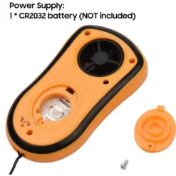 GM8908 Anémomètre Numérique Portatif Compteur De Vitesse Du Vent Jauge De Vitesse De L'air Testeur De Température Avec écran LCD Rétroéclairé Refroidissement éolien Pour Prise De Vue Surf Voile -Promos Brico Forte Boutique 58382927 4