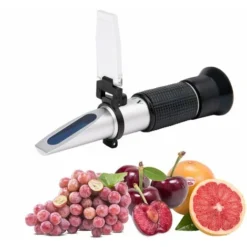 Refractometre Brix 0-40% Alcool 0-25% - ATC Portable Réfractomètre Vin, Réfractomètre Manuel Pour Mesurer La Teneur En Sucre Pour Vin,Bière,Fruit, Vinification