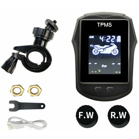 Détecteur De Pression Des Pneus Modèles De Sports De Plein Air Avec Horloge Surveillance De La Pression Des Pneus De Moto Sans Fil 1 Détecteur De Pression Des Pneus Modèles De Sports De Plein Air Avec Horloge Surveillance De La Pression Des Pneus De Moto Sans Fil