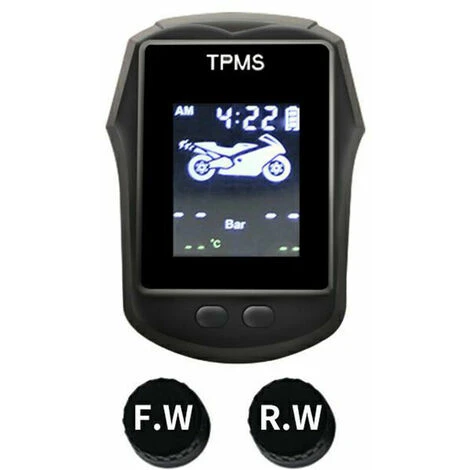 Détecteur De Pression Des Pneus Modèles De Sports De Plein Air Avec Horloge Surveillance De La Pression Des Pneus De Moto Sans Fil 2 Détecteur De Pression Des Pneus Modèles De Sports De Plein Air Avec Horloge Surveillance De La Pression Des Pneus De Moto Sans Fil – Image 2