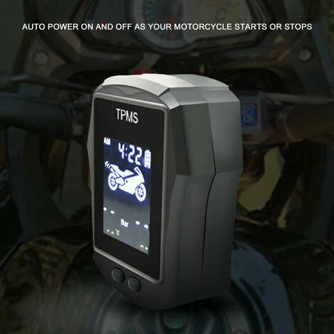 Détecteur De Pression Des Pneus Modèles De Sports De Plein Air Avec Horloge Surveillance De La Pression Des Pneus De Moto Sans Fil 5 Détecteur De Pression Des Pneus Modèles De Sports De Plein Air Avec Horloge Surveillance De La Pression Des Pneus De Moto Sans Fil – Image 5