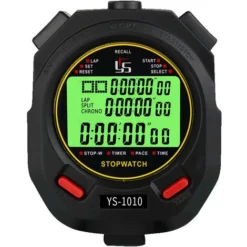 Chronomètre Avec Fonction Muet Et Lumière, Chronomètre électronique Lumineux Chronomètre D'entraînement Professionnel Pour Le Sport(10 Mémoires)