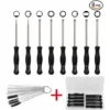 MINKUROW 8 Tournevis De Carburateur Différents, Ensemble D'outils De Réglage Du Carburateur Avec 10 Aiguilles De Nettoyage Et 5 Brosses De Nettoyage Pour Moteur À Carburateur 2 Temps