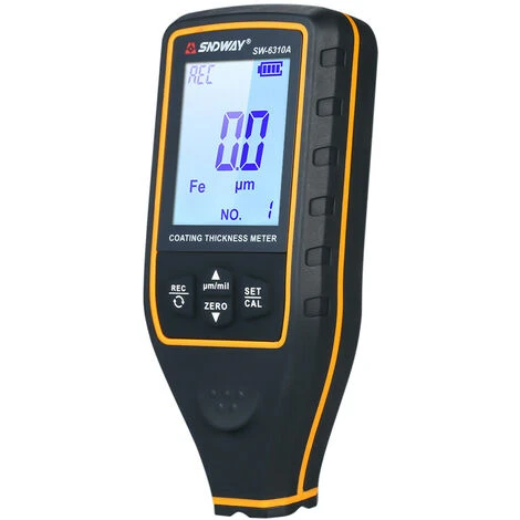 Jauge D'épaisseur De Revêtement D'épaisseur De Revêtement De Peinture Numérique SNDWAY Appareil De Contrôle D'épaisseur De Revêtement De Testeur D'épaisseur Avec Fonction Automatique Détecteur De Voiture De Sonde Fe / NF Revêtement De Revêtement De Véhicule Automobile De Peinture Testeur De Mètre Avec écran De Rotation,Le Noir 2 Jauge D'épaisseur De Revêtement D'épaisseur De Revêtement De Peinture Numérique SNDWAY Appareil De Contrôle D'épaisseur De Revêtement De Testeur D'épaisseur Avec Fonction Automatique Détecteur De Voiture De Sonde Fe / NF Revêtement De Revêtement De Véhicule Automobile De Peinture Testeur De Mètre Avec écran De Rotation,Le Noir – Image 2