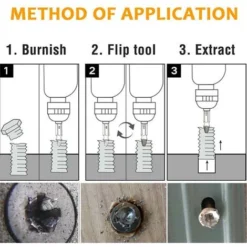Tournevis Cassés Et Forets, Outil De Retrait De Tournevis Endommagé Et Dénudé, Facile à Enlever Et à Dénuder, Vis Dénudées Et Cassées(or 6pcs)LO-Ron 9 Tournevis Cassés Et Forets, Outil De Retrait De Tournevis Endommagé Et Dénudé, Facile à Enlever Et à Dénuder, Vis Dénudées Et Cassées(or 6pcs)LO-Ron -Promos Brico Forte Boutique 60885613 5