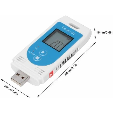 Enregistreur De Température Et D'humidité USB Réutilisable Enregistreur De Données PDF Stockage GSP Affichage LCD Enregistreur De Données Standard Avec Capacité De Données 32000 Pour La——VEBTles 2 Enregistreur De Température Et D'humidité USB Réutilisable Enregistreur De Données PDF Stockage GSP Affichage LCD Enregistreur De Données Standard Avec Capacité De Données 32000 Pour La——VEBTles – Image 2