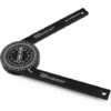 Rapporteur De Mesure D'Angle En Alliage D'aluminium Haute Précision Rapporteur Pour Scie à Onglets Règle De Mesure 18.5X6.4X1cm (Noir)，Lilaris