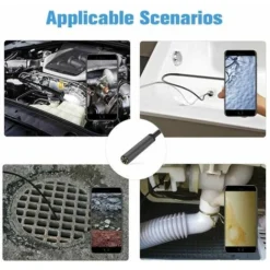 5.5mm 5m Cordon Android Téléphone Portable Endoscope étanche Sonde De Tuyau Industriel Caméra De Réparation Automatique,HANBING -Promos Brico Forte Boutique 63911131 4