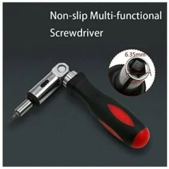 Tournevis à Cliquet Rotatif 180° Tournevis à Cliquet Réglable Outils à Main Pratique Bricolage -Promos Brico Forte Boutique 64058416 4