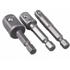 Lot De 3 Adaptateurs De Douille à Choc 6,35 Mm, 9,5 Mm, 12,7 Mm -Arcenciél -Promos Brico Forte Boutique 64126806 4