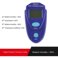 LTS FAFA Mini Testeur D'épaisseur De Peinture Numérique Mètre LCD Jauge D'épaisseur De Revêtement De Voiture -Promos Brico Forte Boutique 64771559 2